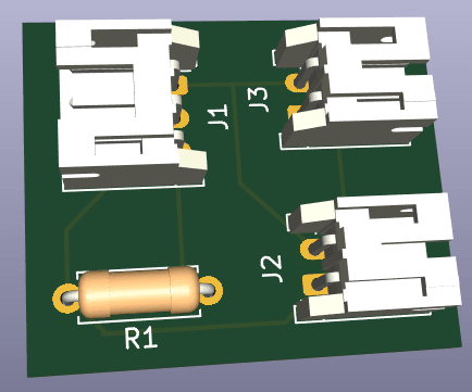 PCB 3d render